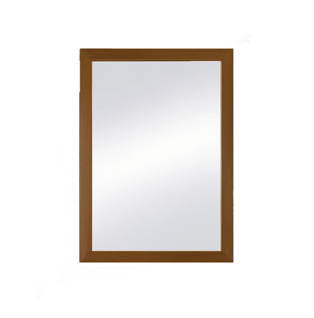 Espejo de baño rectangular con marco Ares