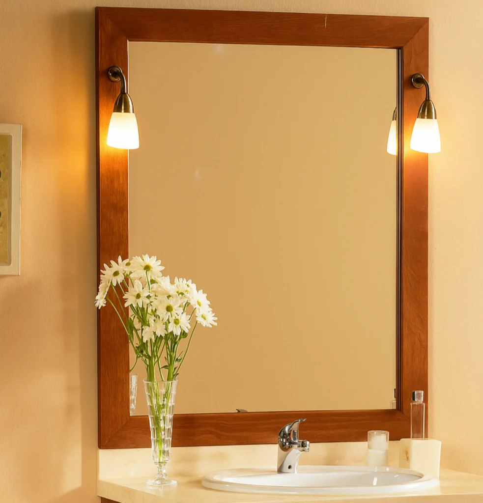 Espejo de baño con marco leticia