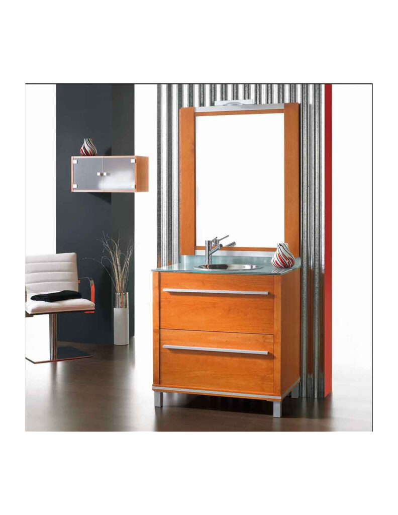 muebles de baño con espejo