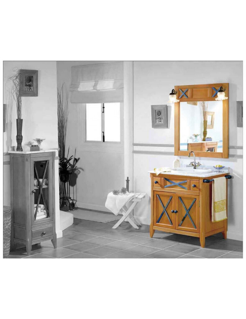 muebles de baño con espejo