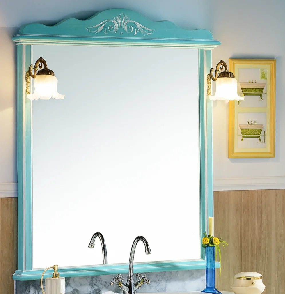 Espejo de baño clásico con marco Olimpo