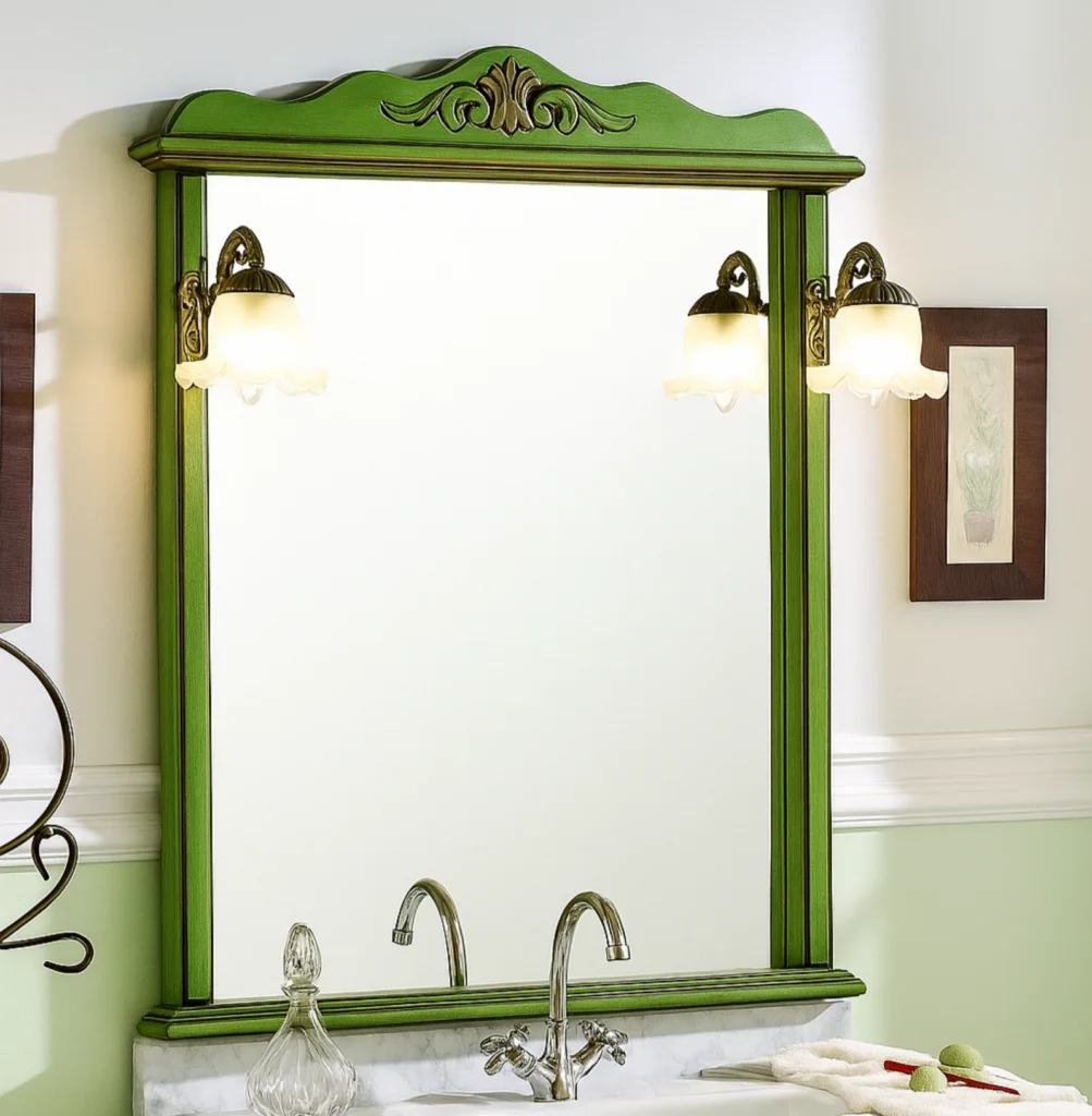 Espejo de baño clásico con marco Olimpo