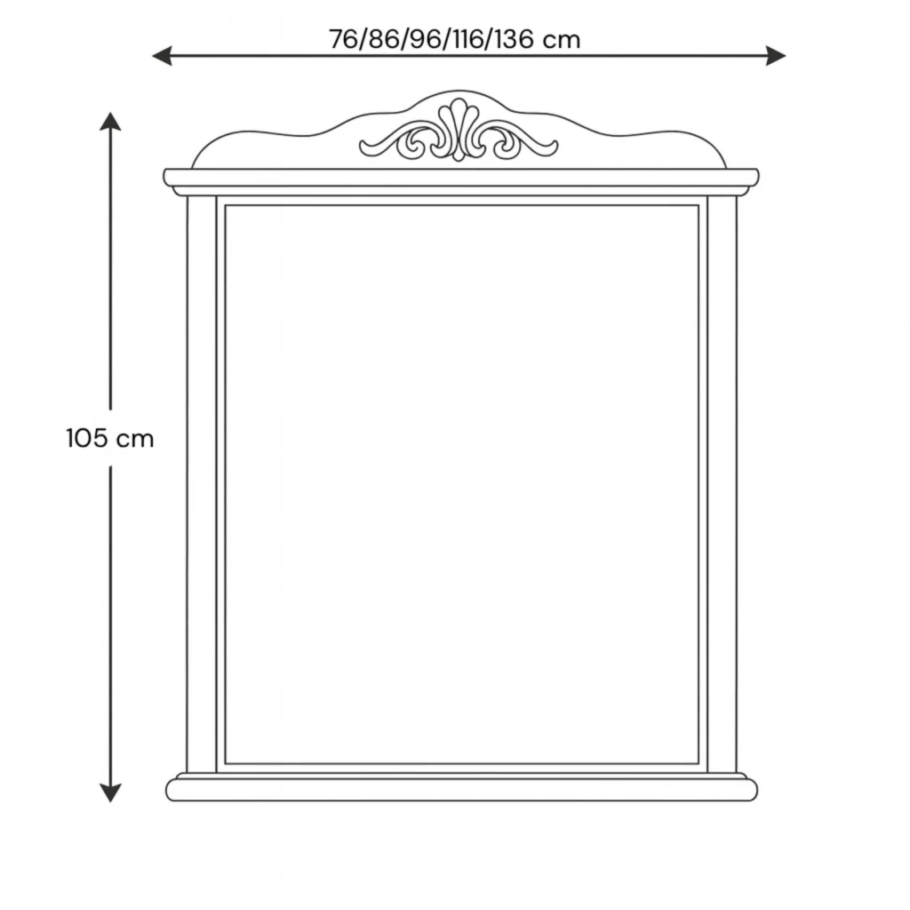 Espejo de baño clásico Olimpo