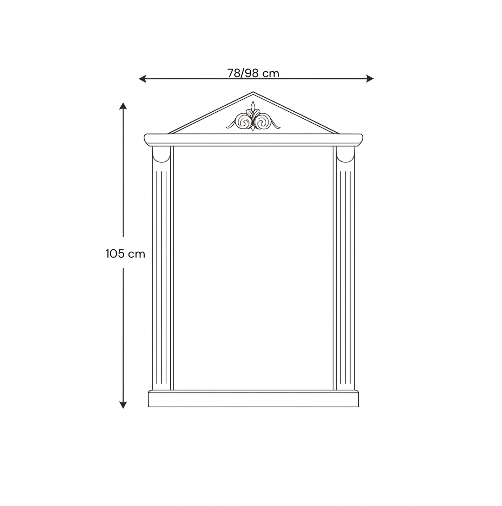 Plano tecnico espejo Zeus