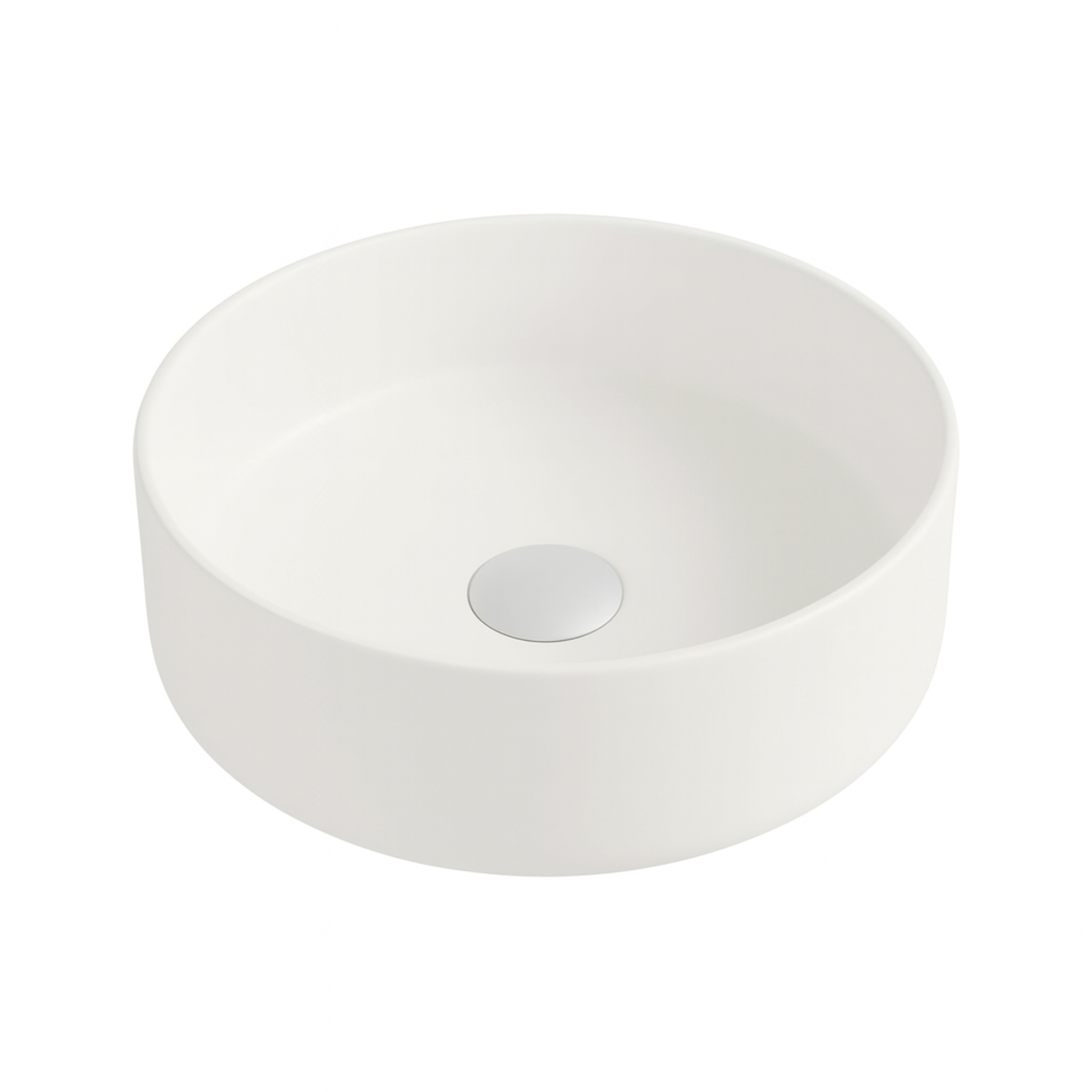 Lavabo sobre encimera circular blanco Zen