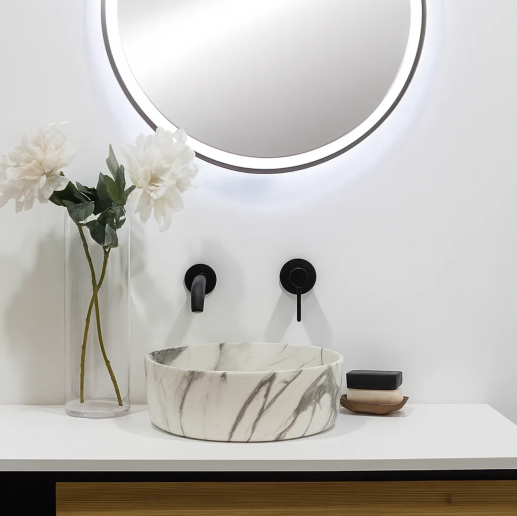 Lavabo sobre encimera circular Rondo