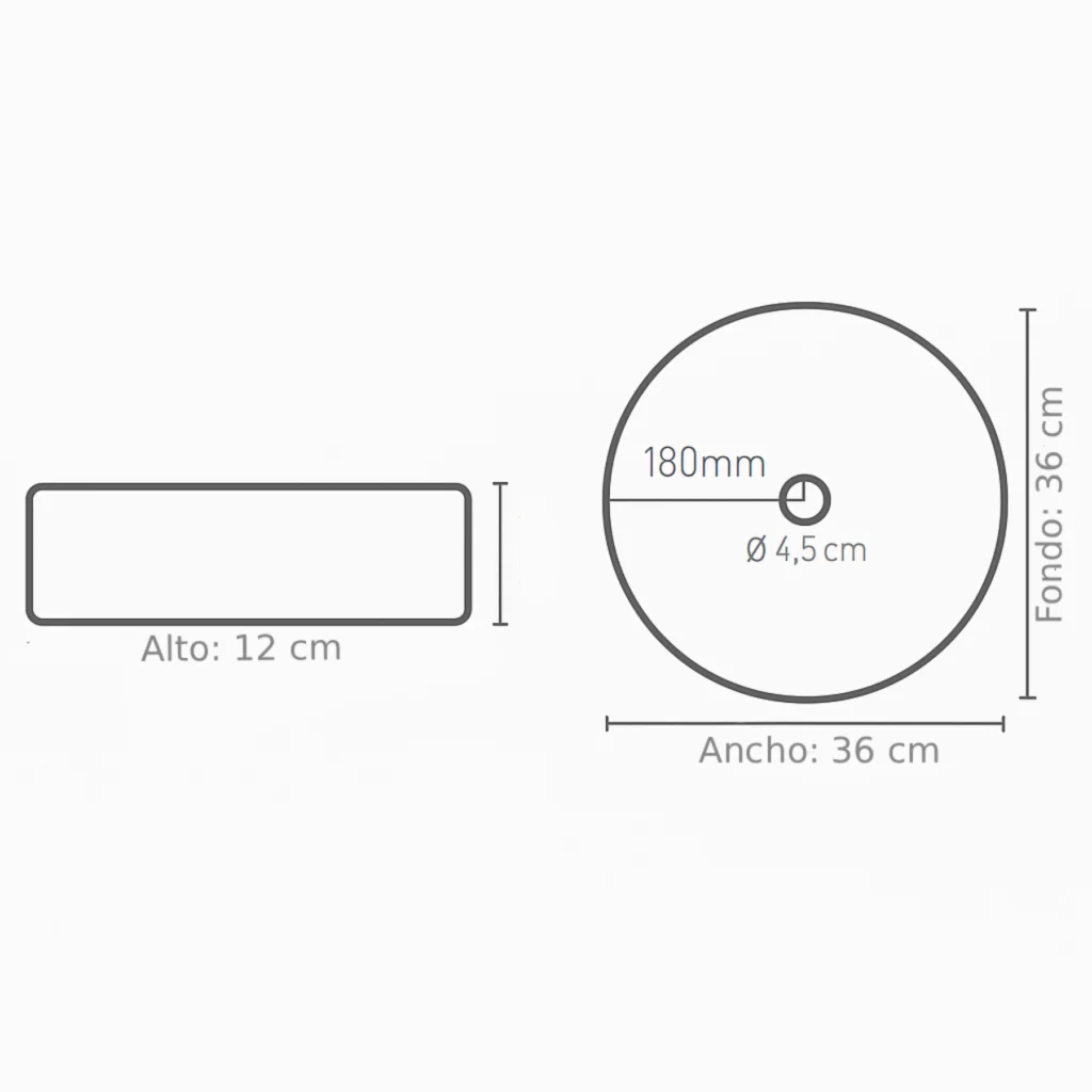 Plano de lavabo sobre encimera Zen
