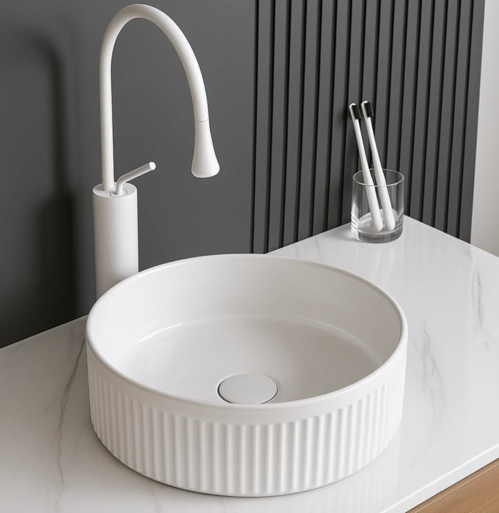 Lavabo sobre encimera circular Hinojo