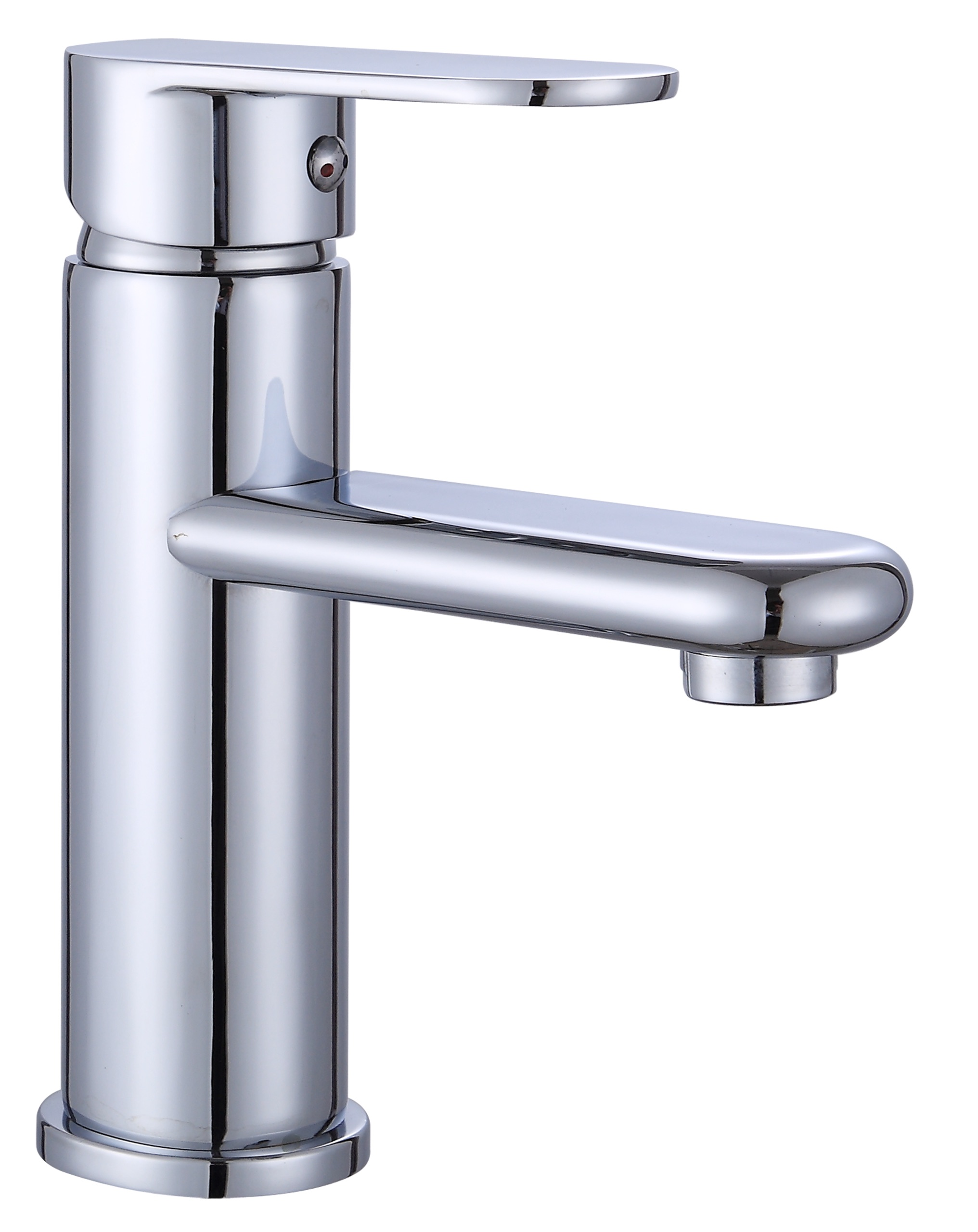 Grifo de lavabo Moana monomando en zinc con acabado cromo