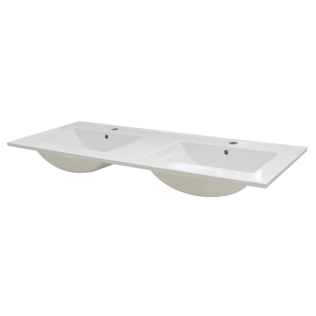 Lavabo encastrado dos senos Media Luna