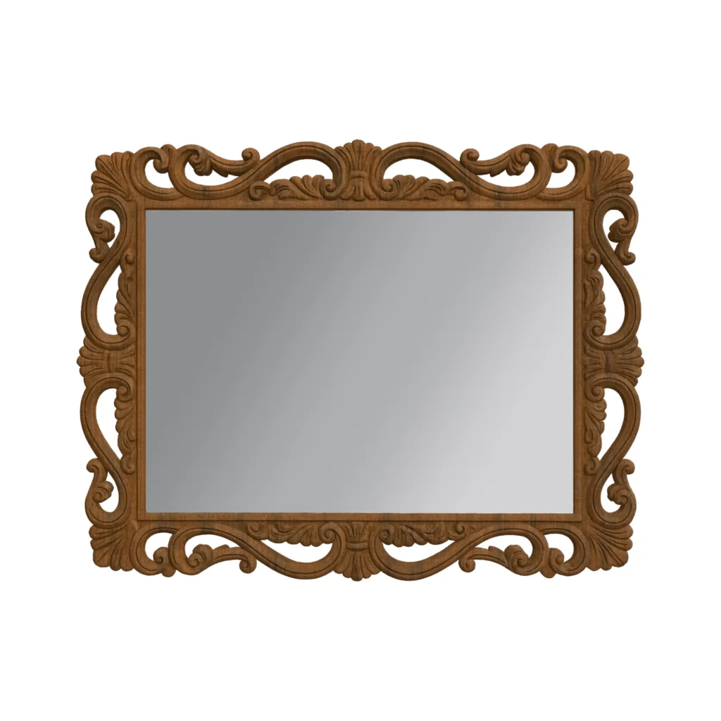 Marco de madera tallado a mano