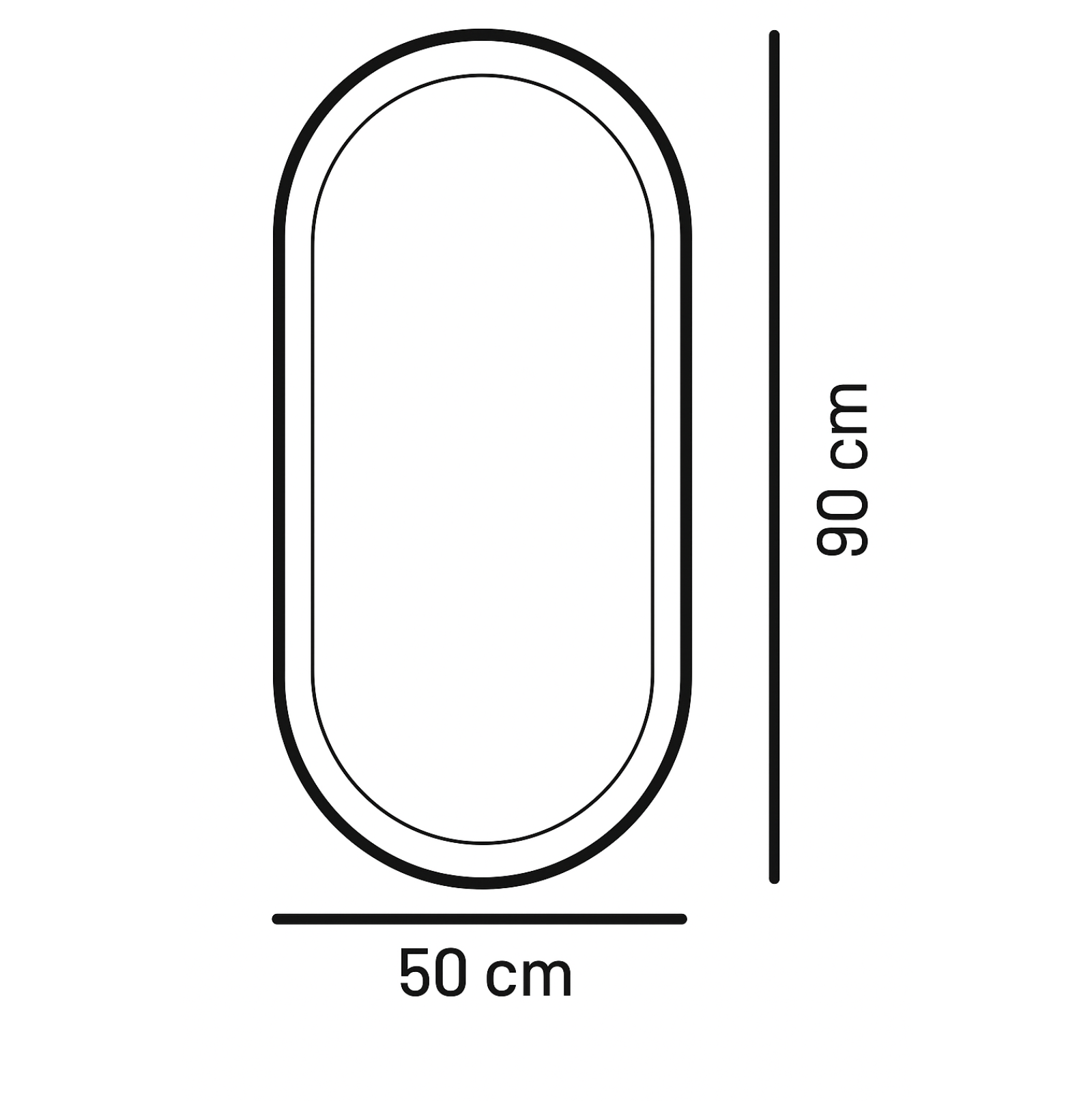 Espejo LED ovalado Cápsula - Imagen 3