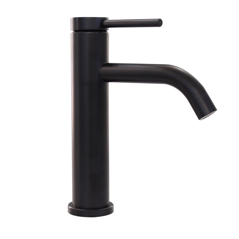 Grifo de lavabo New Topkapi monomando en negro mate