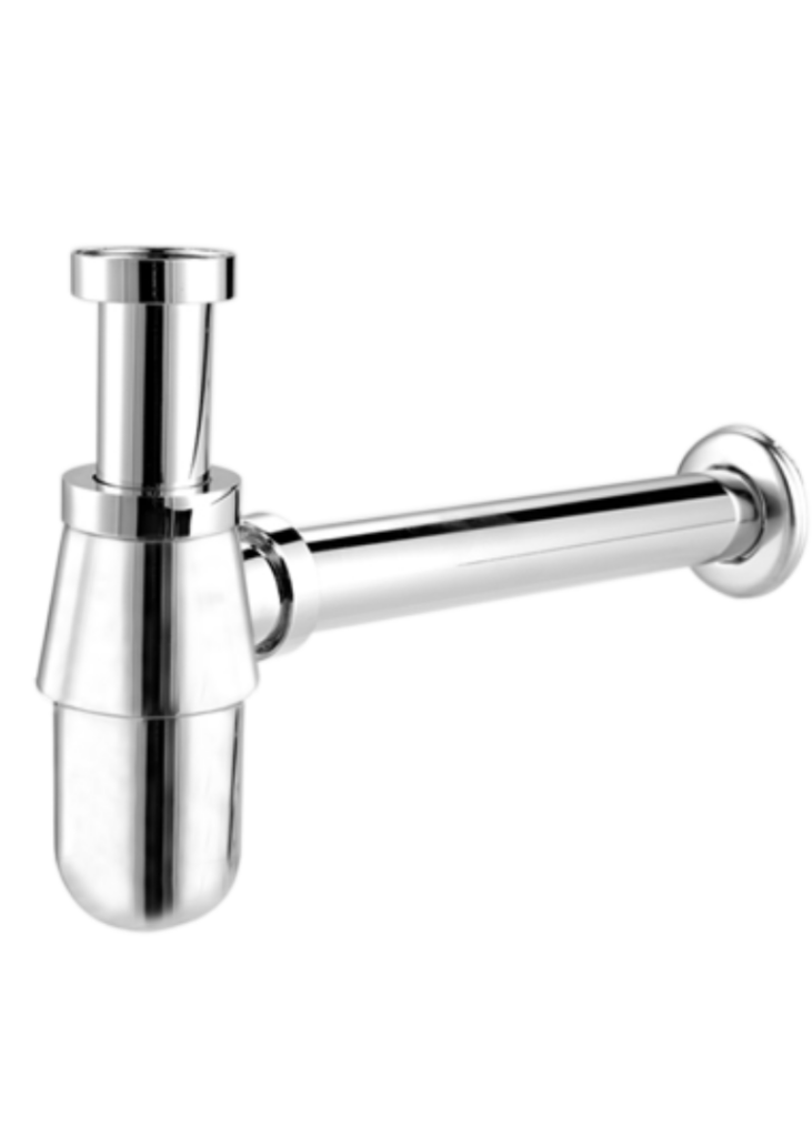 Sifón de lavabo tipo botella cromado Ø 32 mm